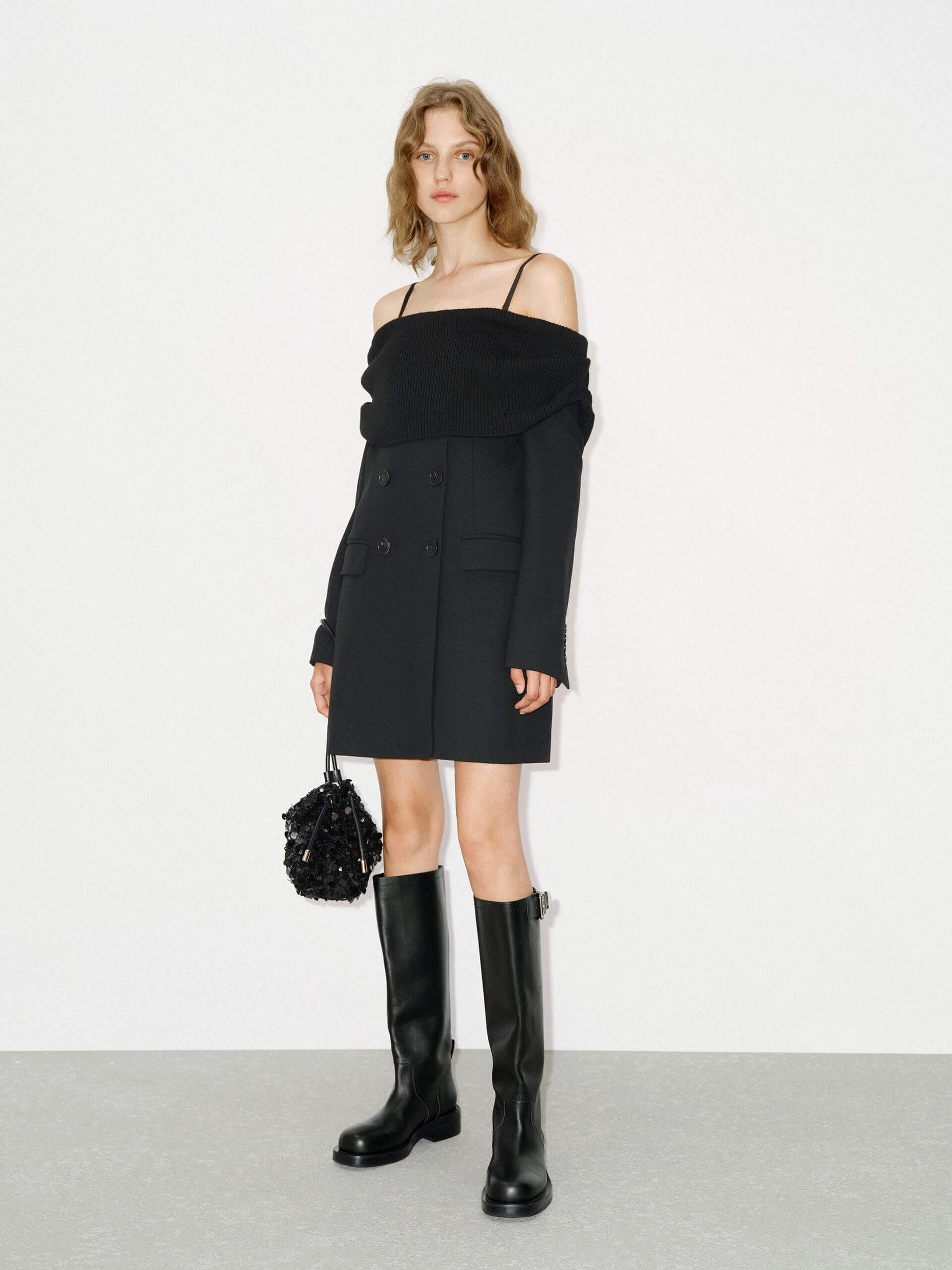 Wool Mini Blazer Dress