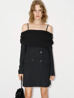 Wool Mini Blazer Dress