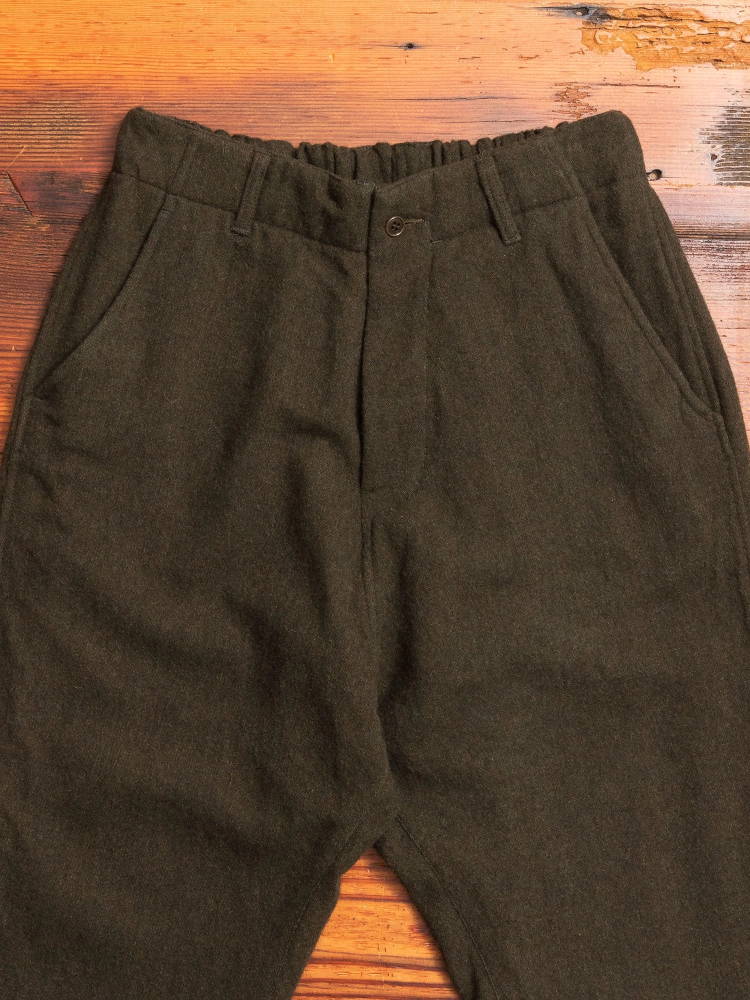 Wool Sarouel Pants in Khaki