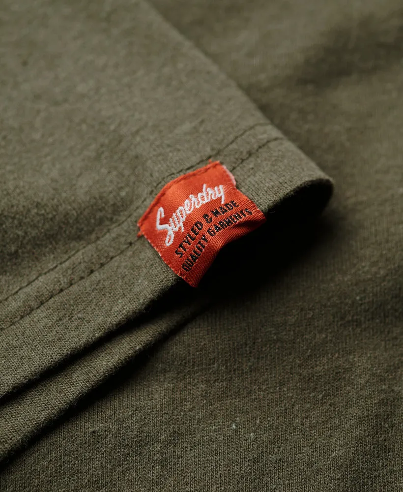 Workwear Flock Graphic T-Shirt | Khaki Marle