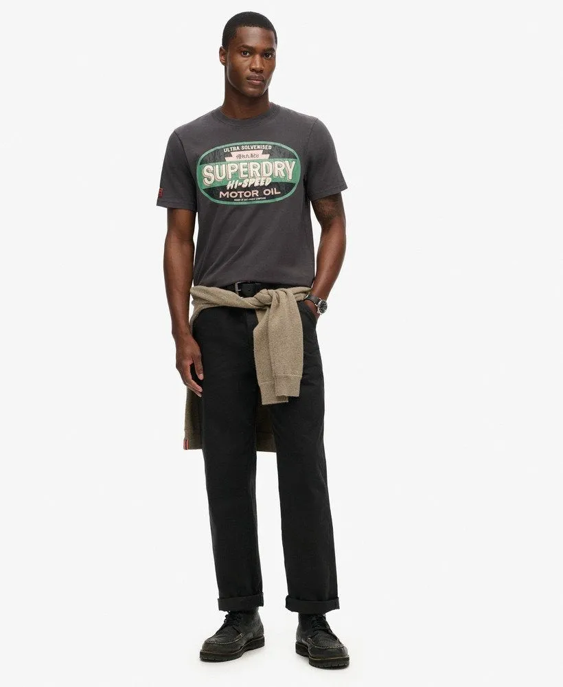 Workwear Gasoline Graphic Tee | Blackboard