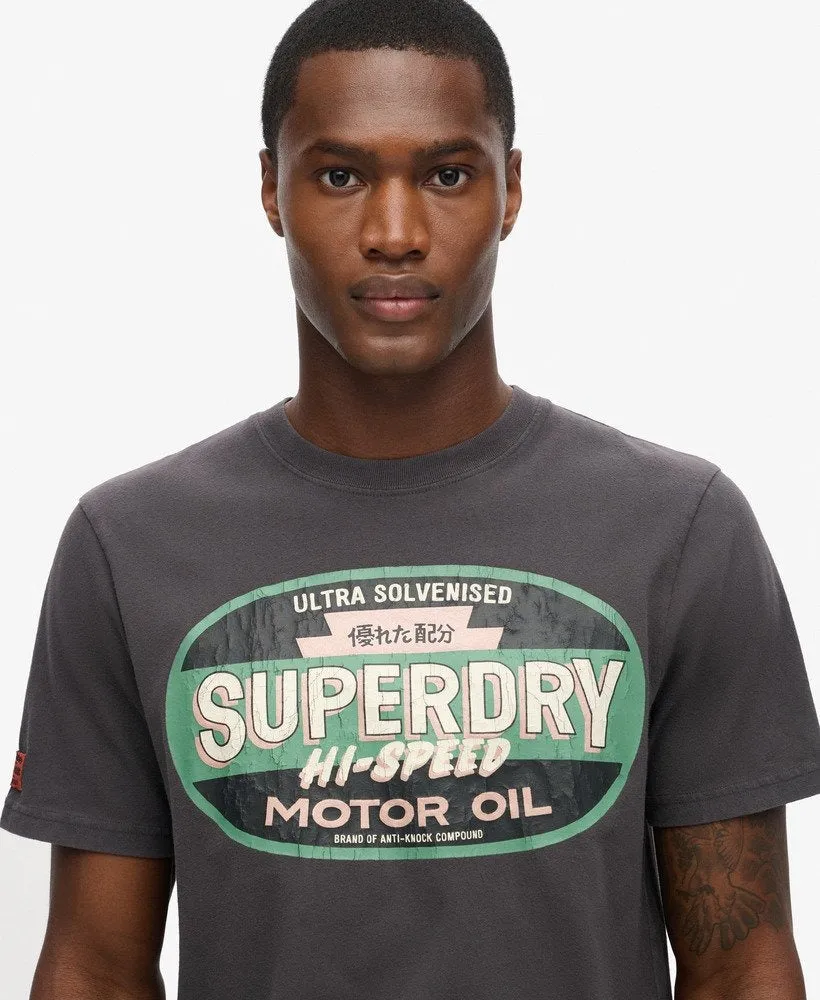 Workwear Gasoline Graphic Tee | Blackboard