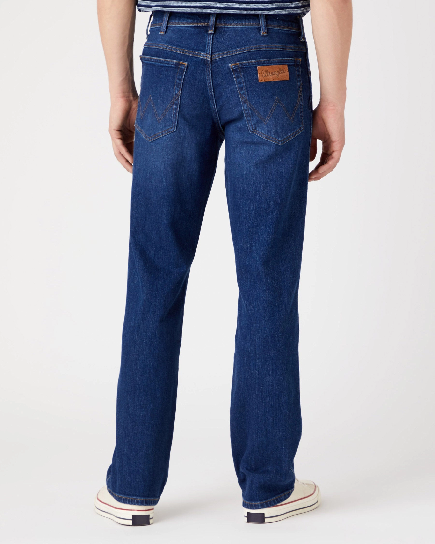 Wrangler Texas Stretch Authentic Straight Mens Jeans - Dancing Water