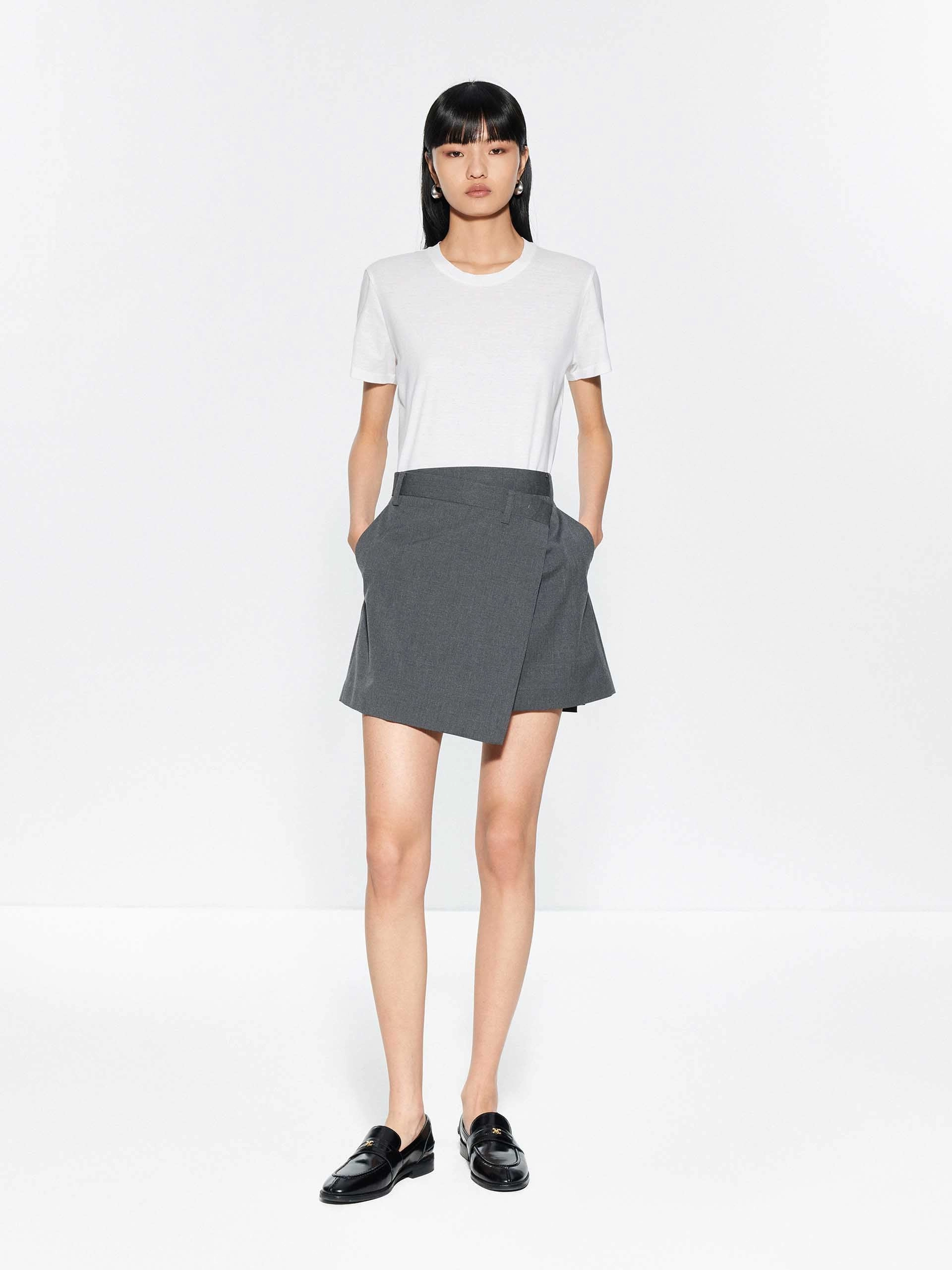 Wrap Detail Mini Skirt