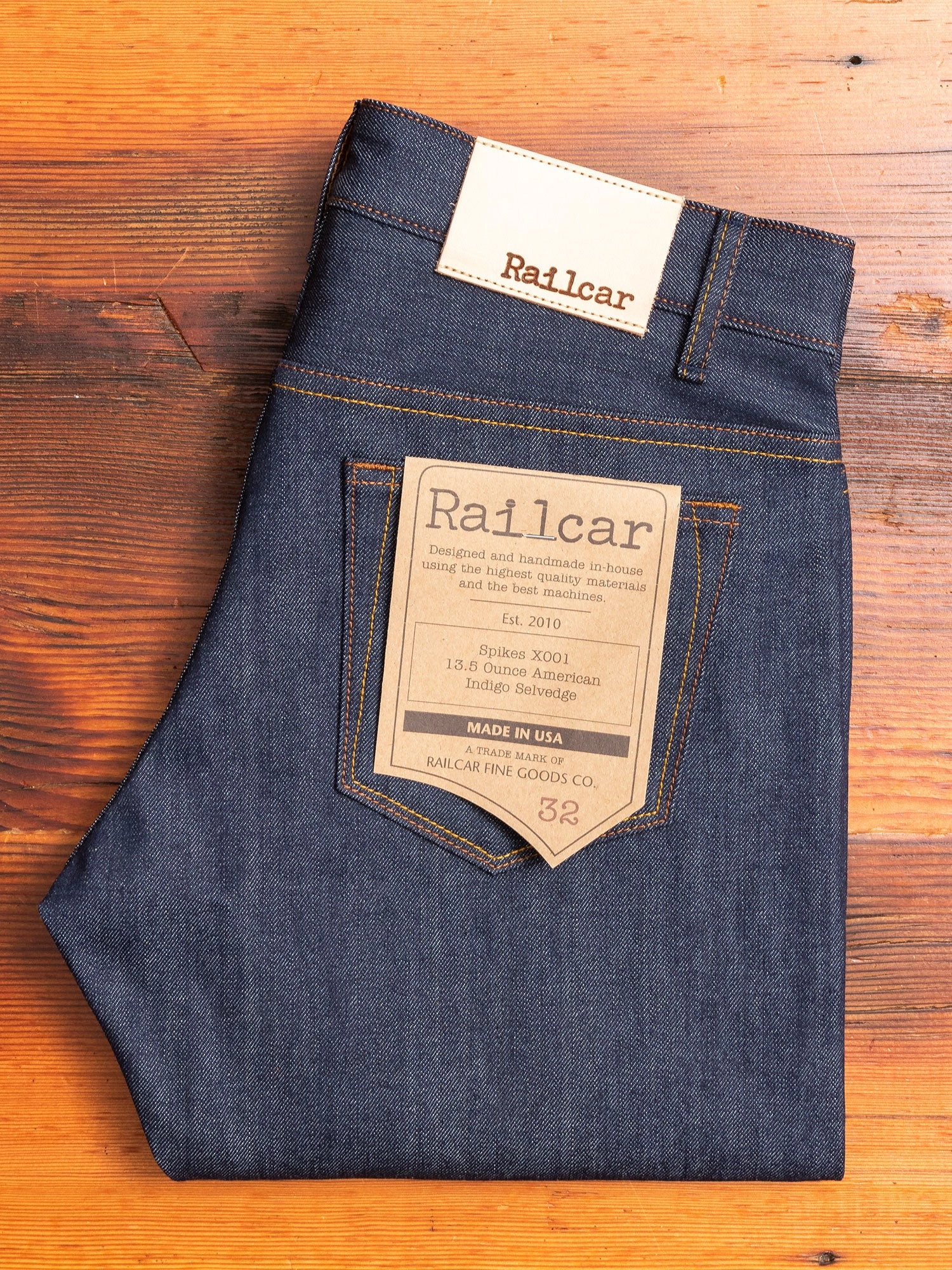 X001 13.5oz Cone Mills Selvedge Denim - Spikes Fit