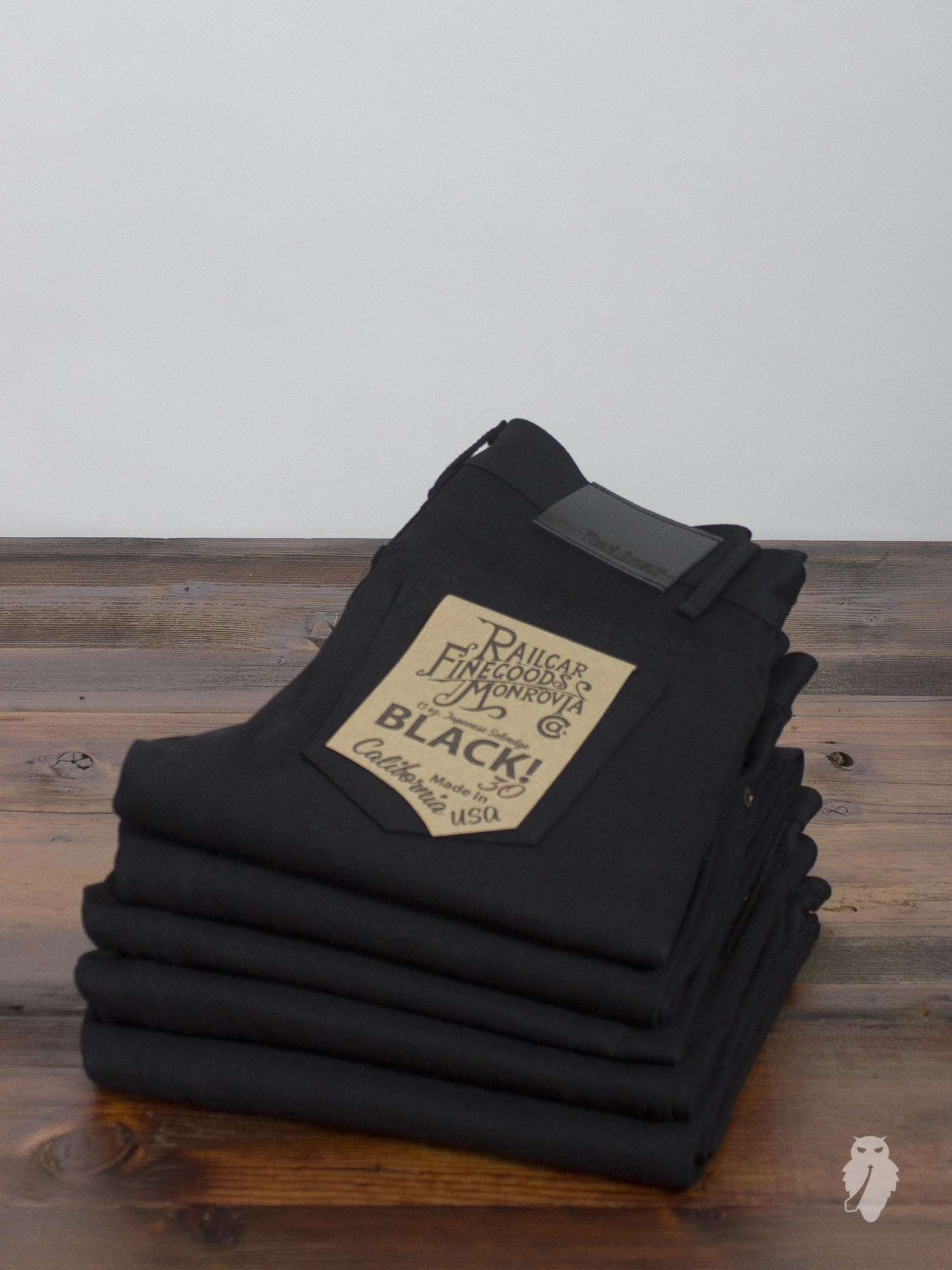 x026 13oz Black Selvedge Denim - Spikes Fit