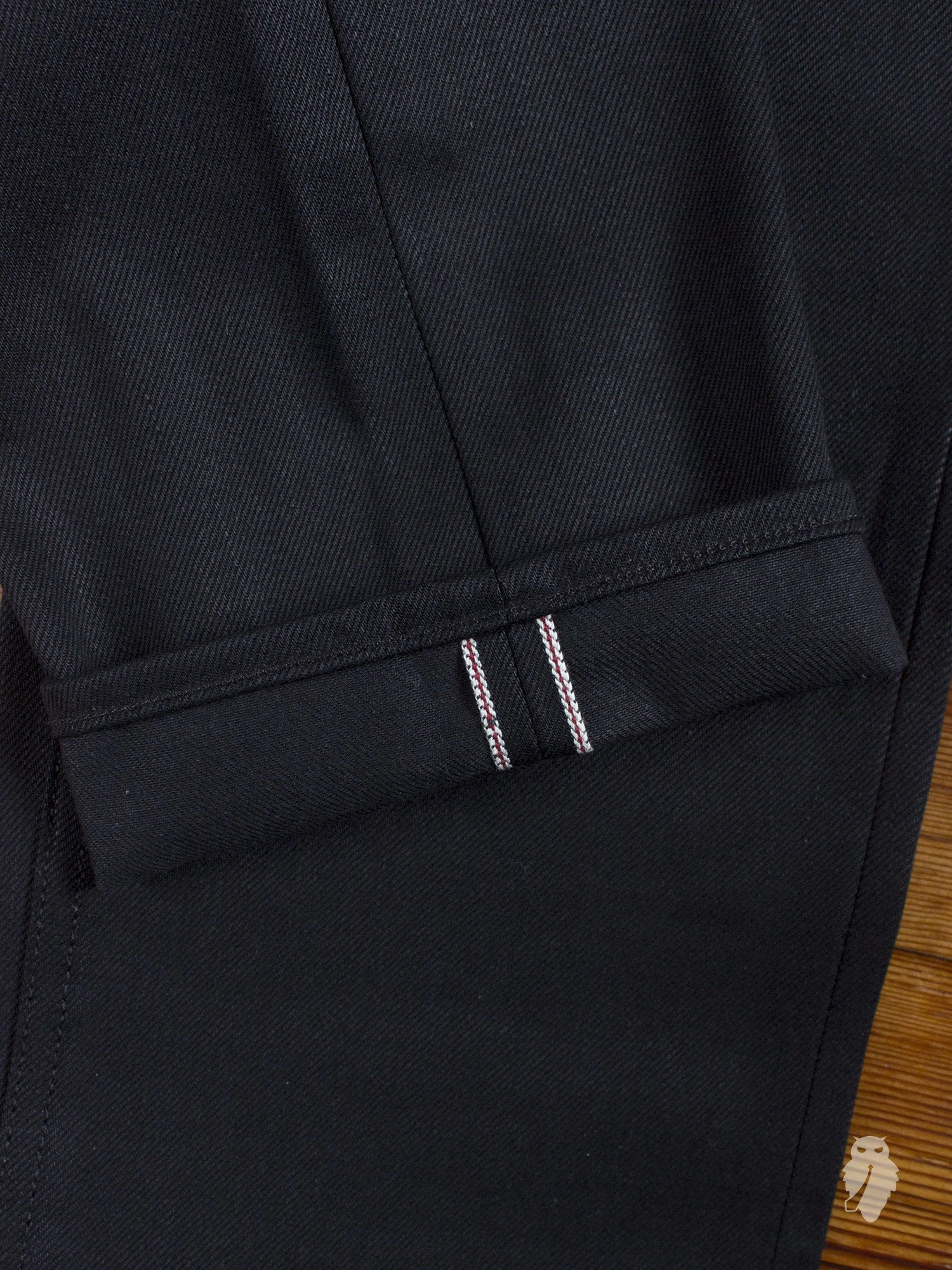 x026 13oz Black Selvedge Denim - Spikes Fit