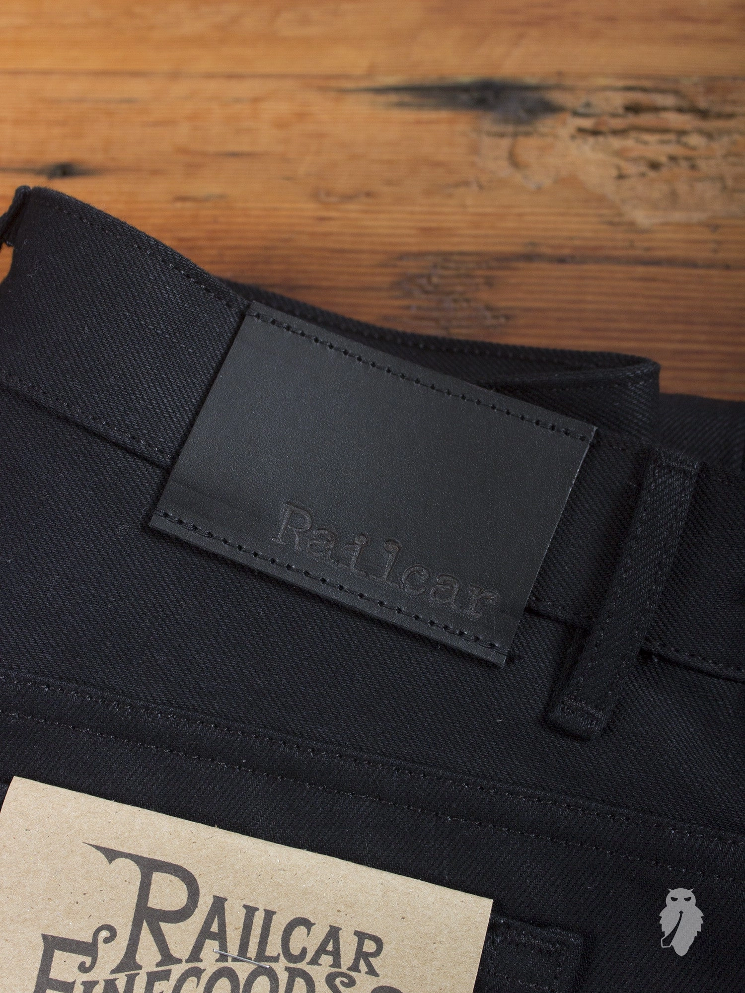 x026 13oz Black Selvedge Denim - Spikes Fit