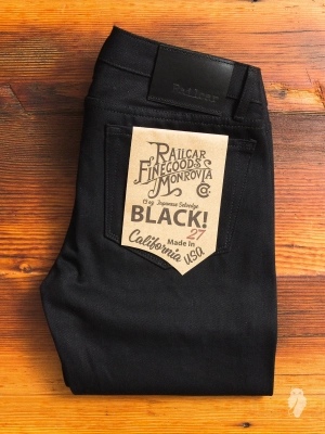 x026 Women's 13oz Black Selvedge Denim - Vixen Fit