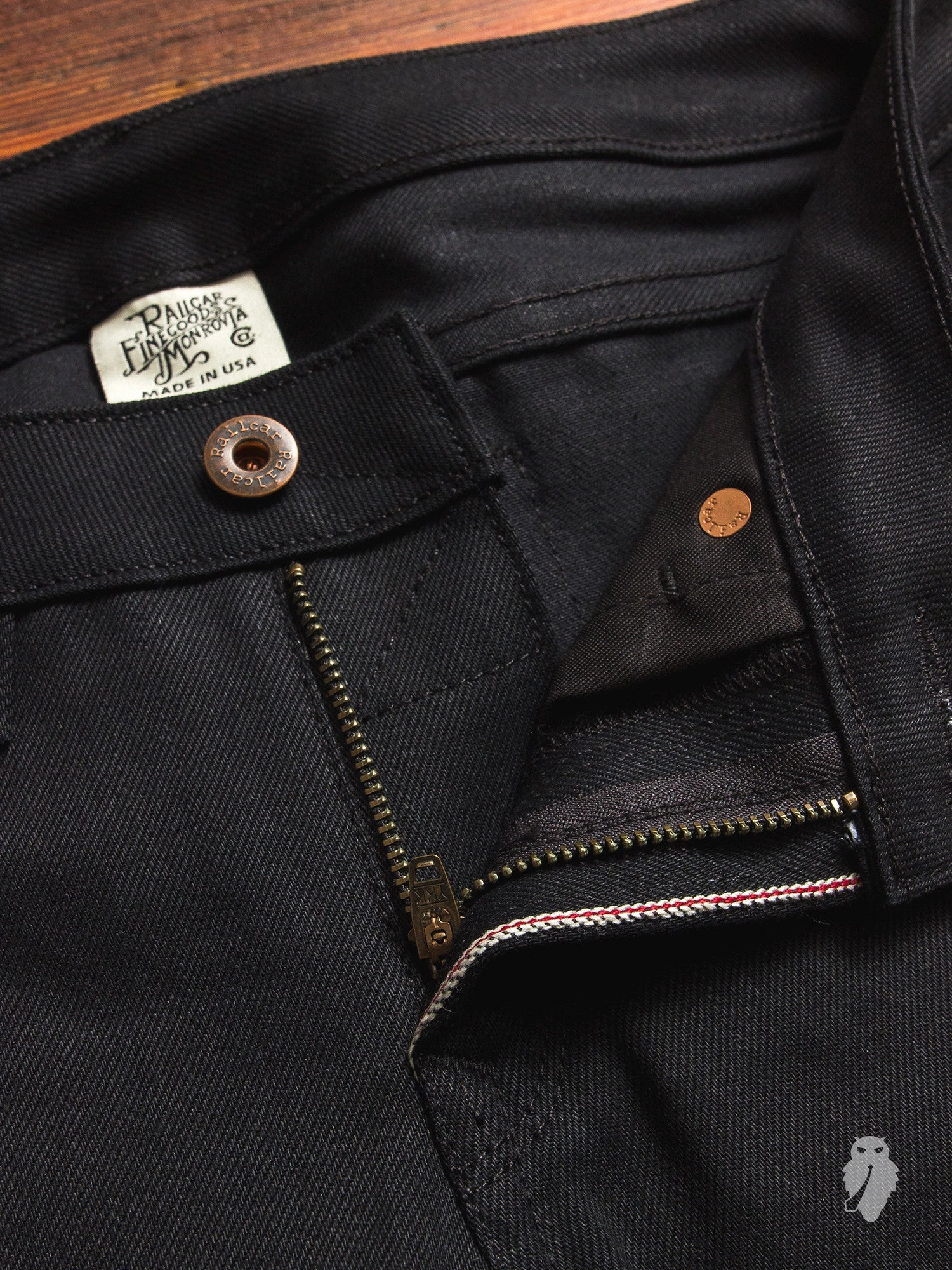 x026 Women's 13oz Black Selvedge Denim - Vixen Fit