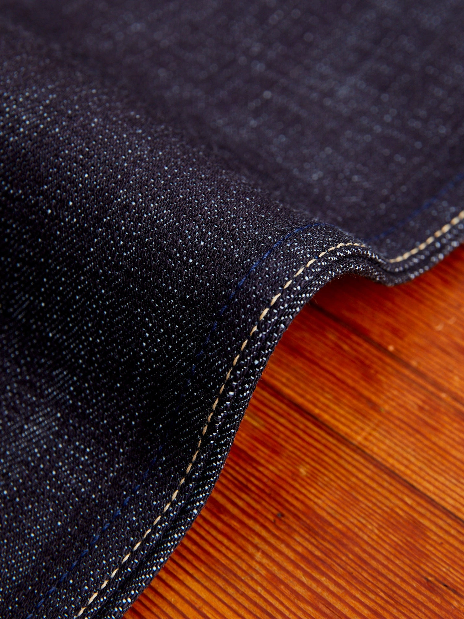 X075 14.5oz Dark Indigo Selvedge Denim - Spikes Fit