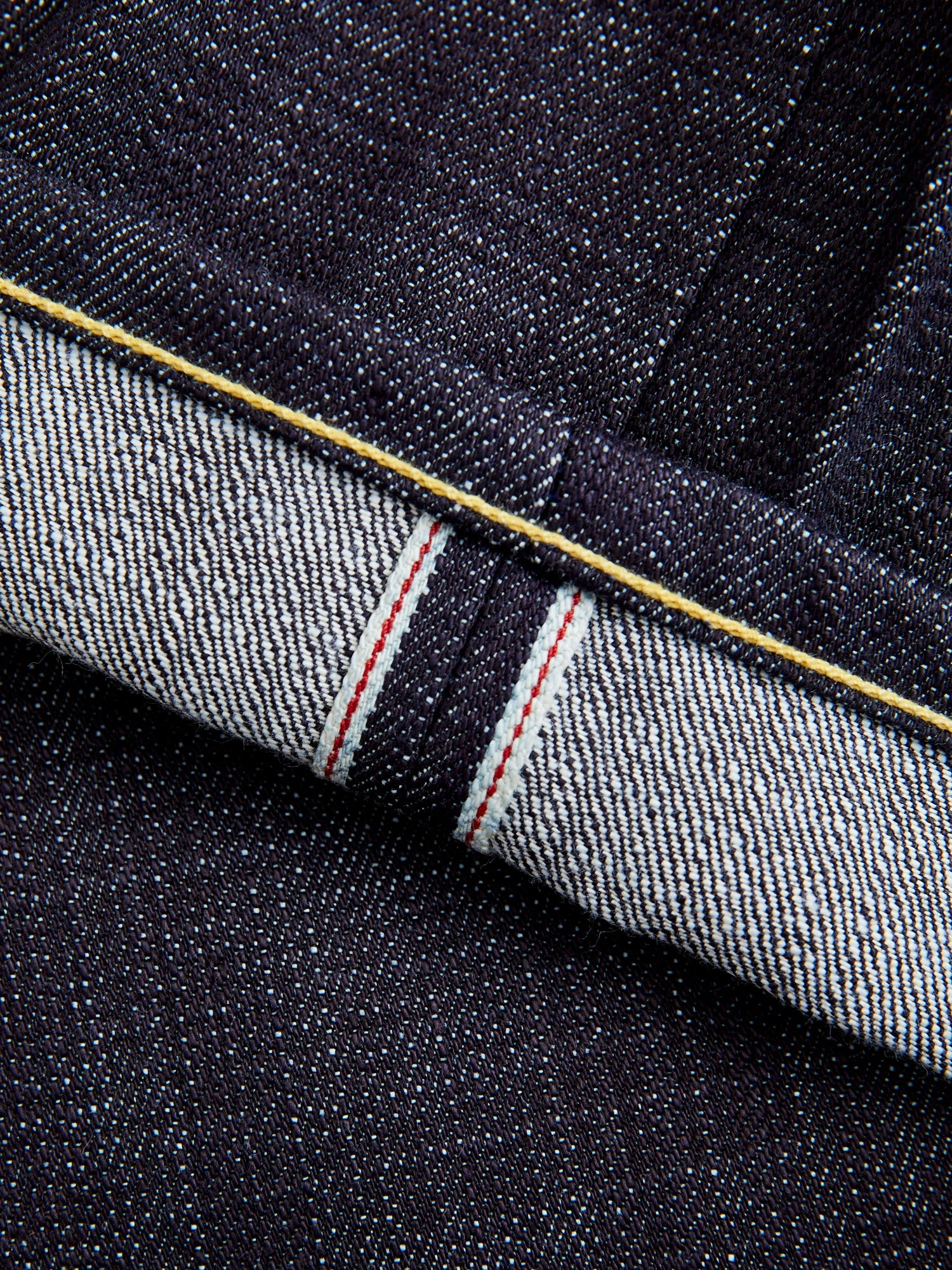 X075 14.5oz Dark Indigo Selvedge Denim - Spikes Fit