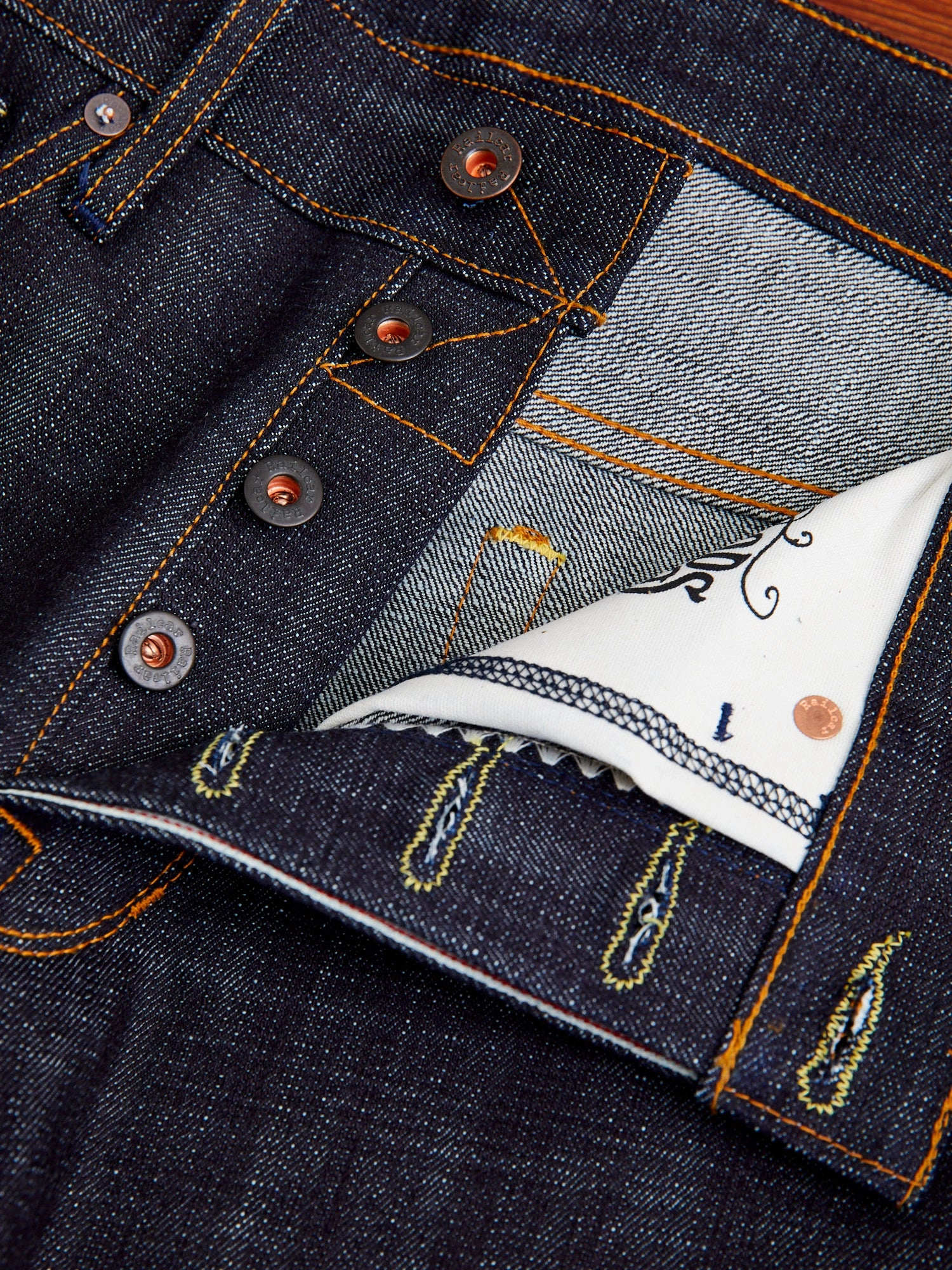 X075 14.5oz Dark Indigo Selvedge Denim - Spikes Fit