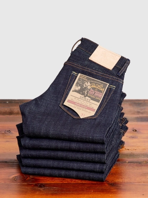 X075 14.5oz Dark Indigo Selvedge Denim - Spikes Fit