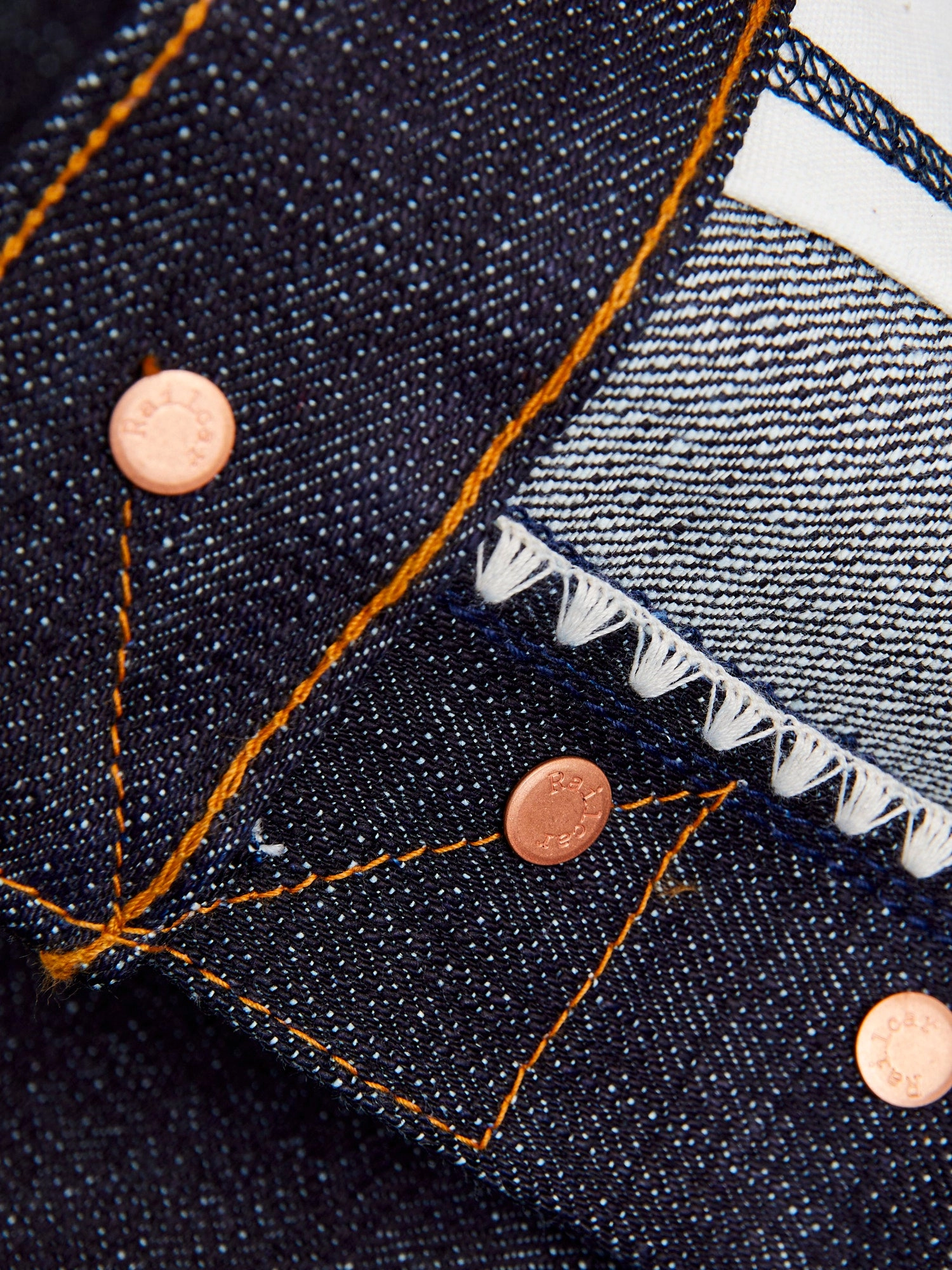 X075 14.5oz Dark Indigo Selvedge Denim - Spikes Fit