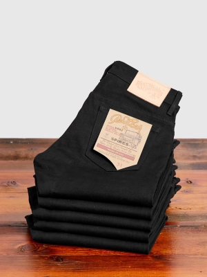 X082 14oz Double Black Selvedge Denim - Spikes Fit