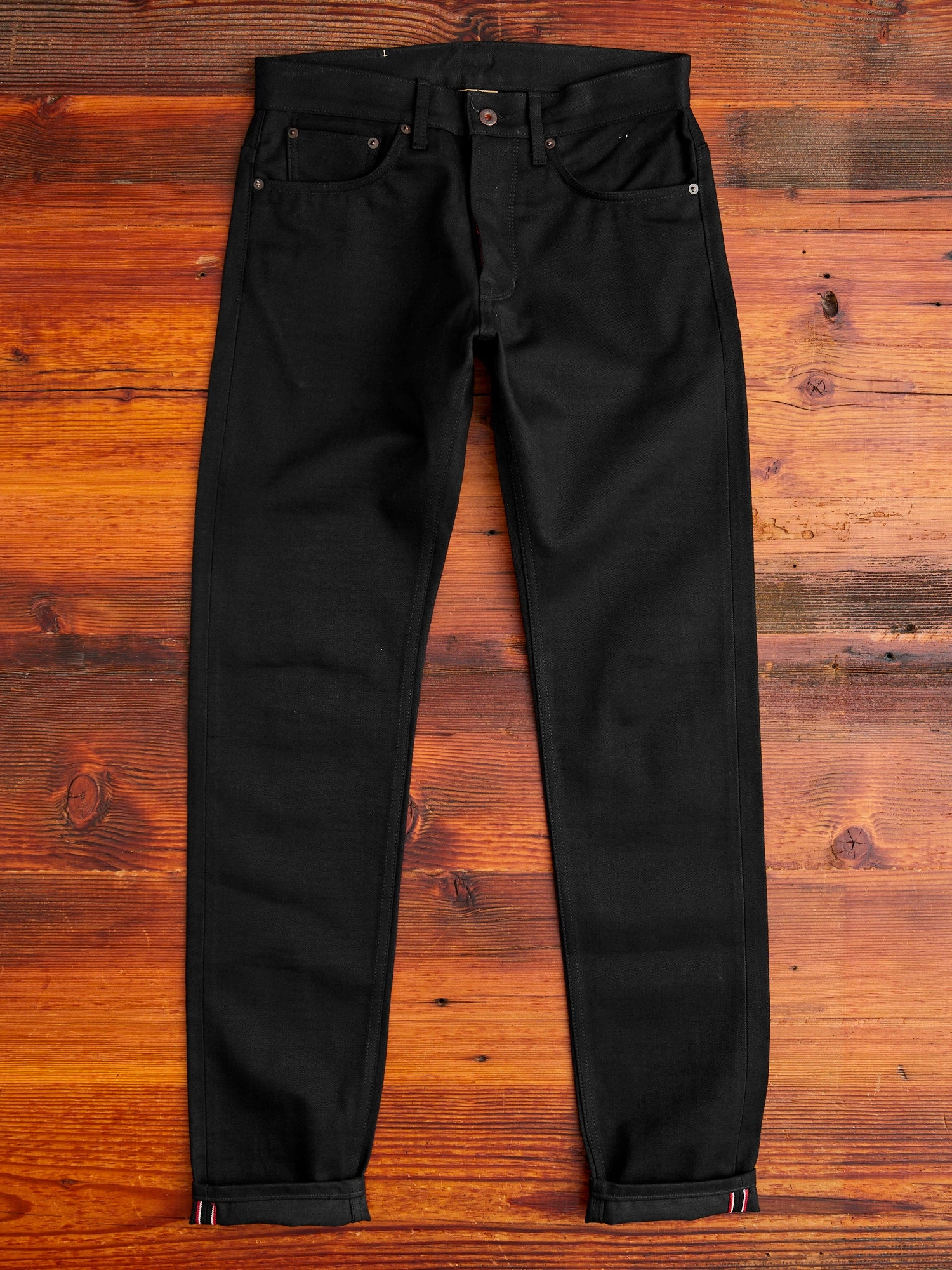 X082 14oz Double Black Selvedge Denim - Spikes Fit