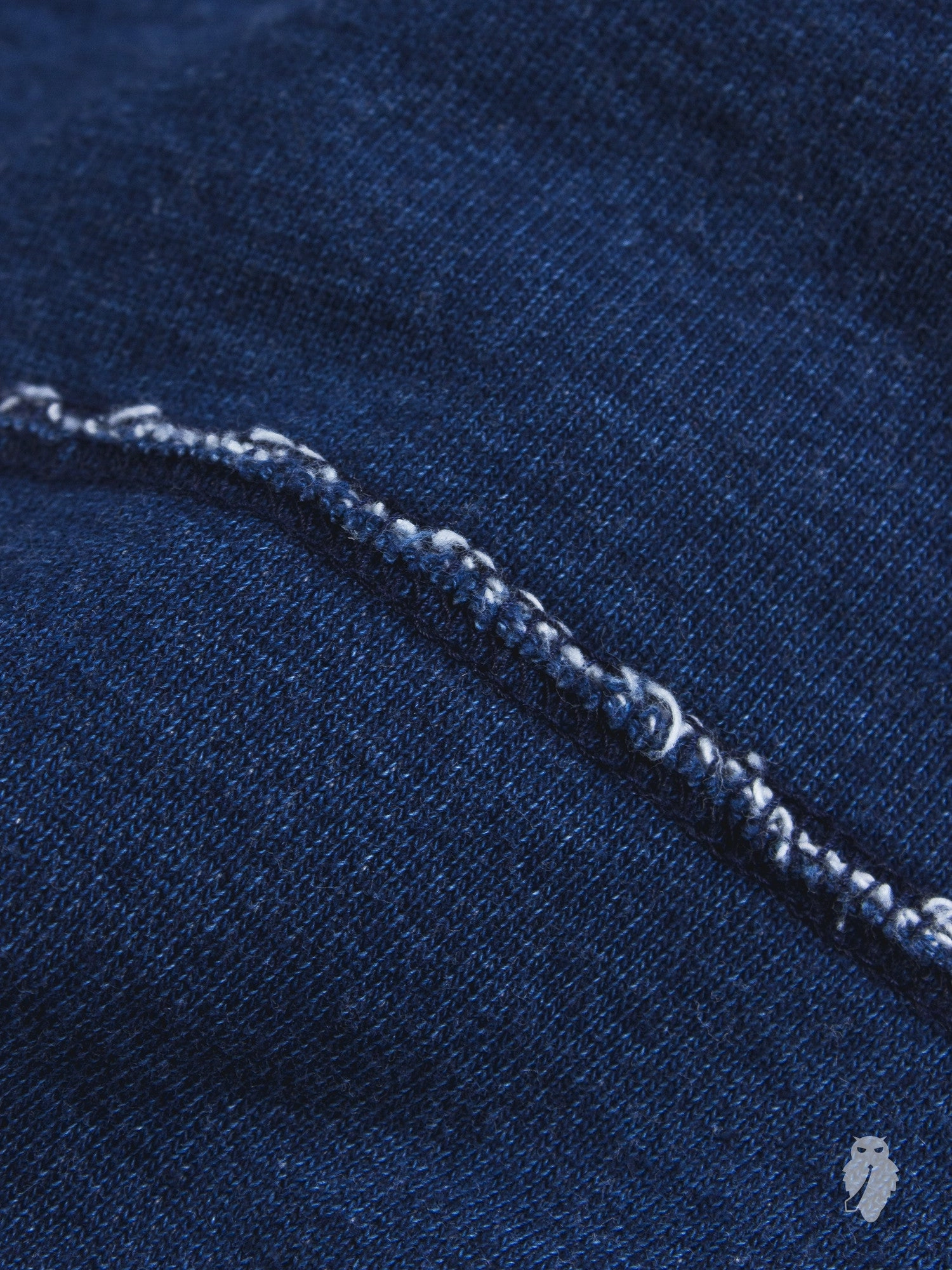 Yarn-Dyed Pullover Hoodie in Dark Indigo