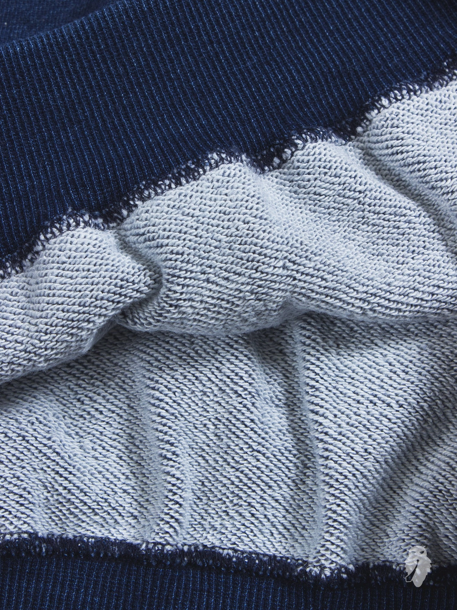 Yarn-Dyed Pullover Hoodie in Dark Indigo