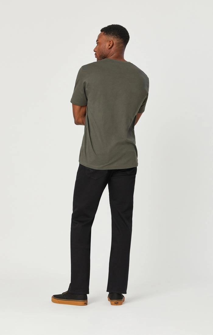 ZACH STRAIGHT LEG JEANS IN DOUBLE BLACK SUPERMOVE