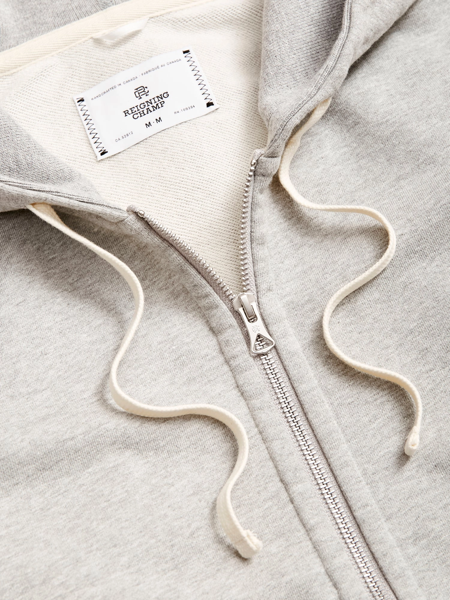 Zip Hoodie in Heather Grey